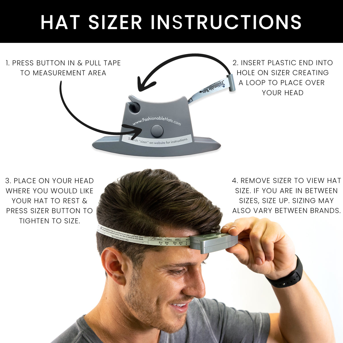 How To Resize Your Hat Using Hat Sizing Tape 